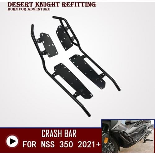 Black Engine Guard Crash Protector For HONDA Forza 350 Fall Protection Bar NSS 350 2021 Series Motorcycle Accessories