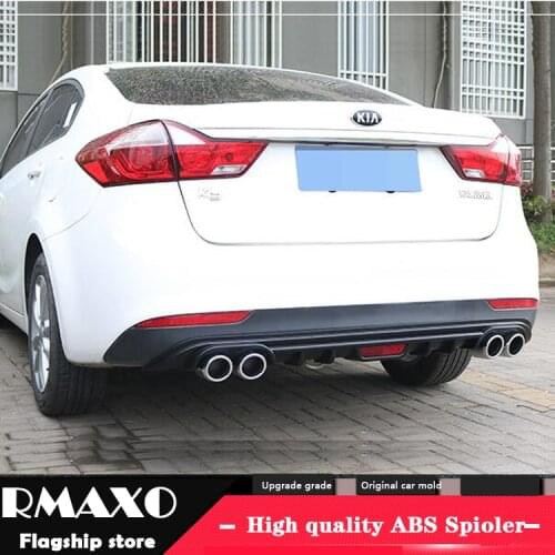 For Kia Forte K3 ABS Rear Bumper Diffuser Bumpers Protector For 2016-2018 Forte K3 Body kit bumper rear lip rear spoiler