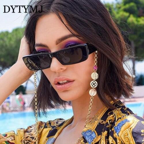 DYTYMJ Square Sunglasses Women Small Frame Rectangle Sunglasses Women Vintage Sun Glasses for Women Leopard Gafas De Sol Mujer