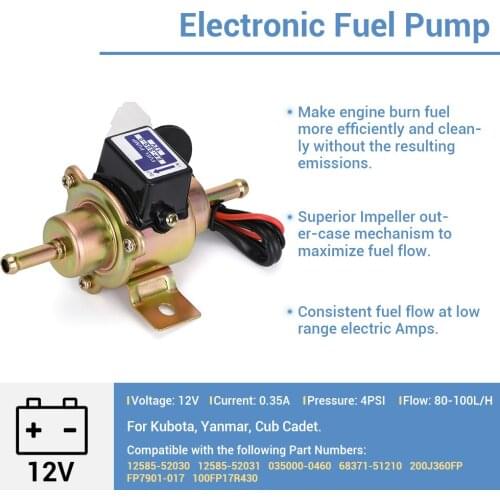 G12V EP-500-0 035000-0460 12585-52030 Diesel Gasoline Pertrol Case Universal Electronic Car Motorcycl Electron Fuel Pump EP500-0