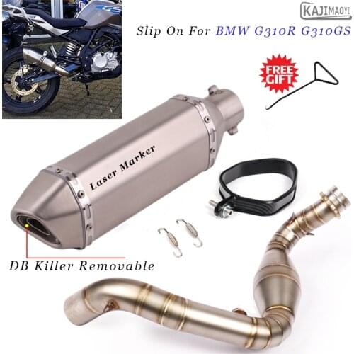 G310R G310GS Motorcycle Exhaust Pipe Full System Exhaust Modified Front Middle Link Pipe Muffler For BMW G310R G310GS 2017 2018