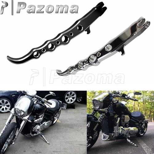 Chrome/Black Motorcycle Kickstand Foot Side Support CNC Aluminum Kick Parking Stand For Suzuki Boulevard M109R VZR1800 2006-2016
