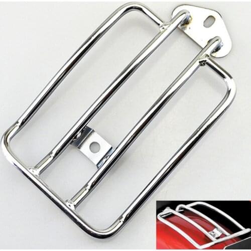Chrome Motorcycle Solo Seat Luggage Rack For Harley XL Sportsters Models 2004-2015