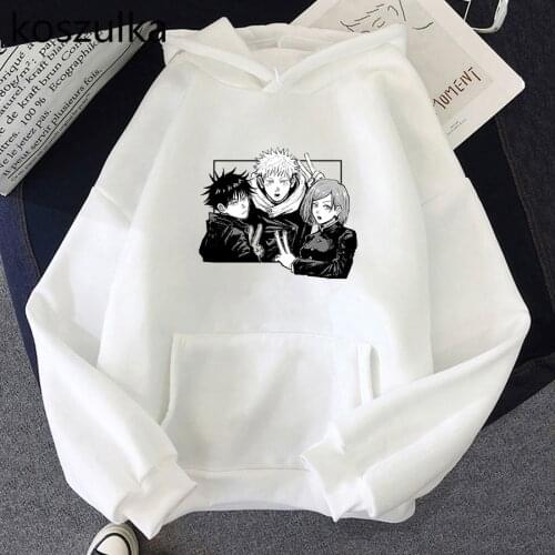 Jujutsu Kaisen Hoodies Women Funny Cartoon Streetwear Casual Fleece Polyester Hoodie Male Cool Anime Sweatshirt Harajuku Hoody
