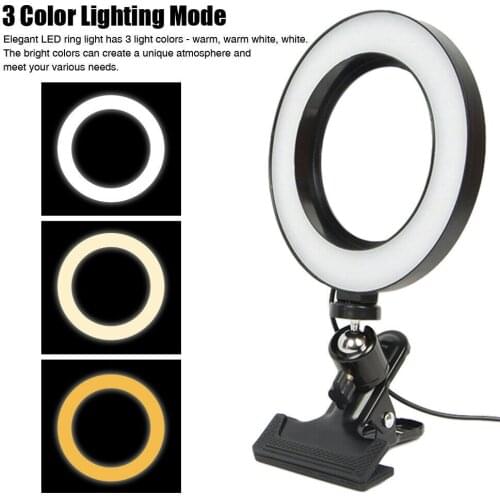 26cm Ring Lamp LED Selfie Ring Light with Stand Photography Ringlight for Mobile Phone Make TikTok Youtube Video Live Makeup