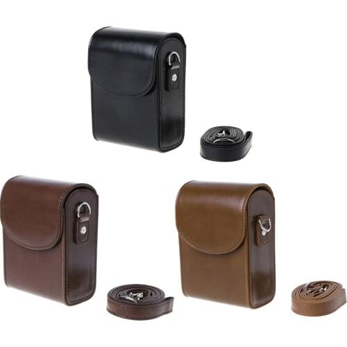 Camera Bag PU Leather Protective Case with Shoulder Strap for Canon G9X SX700 SX170 S90 S110 S120 G7X G7Xii for Sony HX60/HX50