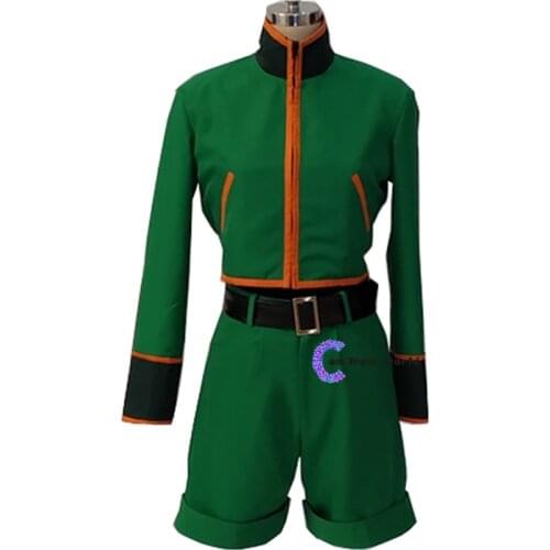 Hunter X Hunter Gon Freecss Cosplay Costumes with Shoe Covers Full Set for Party Customized Halloween Suit for Adult