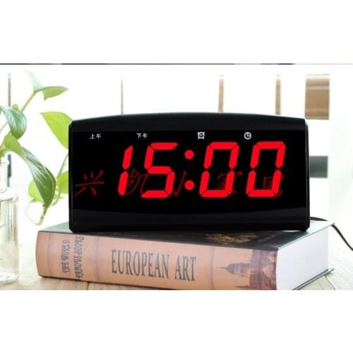 Creative Fashion Electronic Alarm Clock Living Room Radio Controlled Lighted Digital Clock Led Wecker Analog Decoration OO50AC