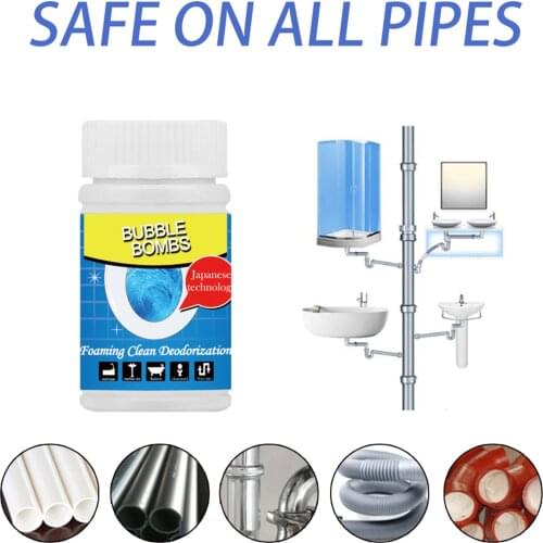 Powerful Pipe Dredging Agent Foaming Cleaning Deodorization Bathroom Sink Drain Kitchen Toilet Sewer Drain Pipe Agent Cleaner