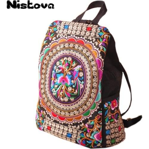 Женские рюкзаки с вышивкой Nistova China At AliExpress