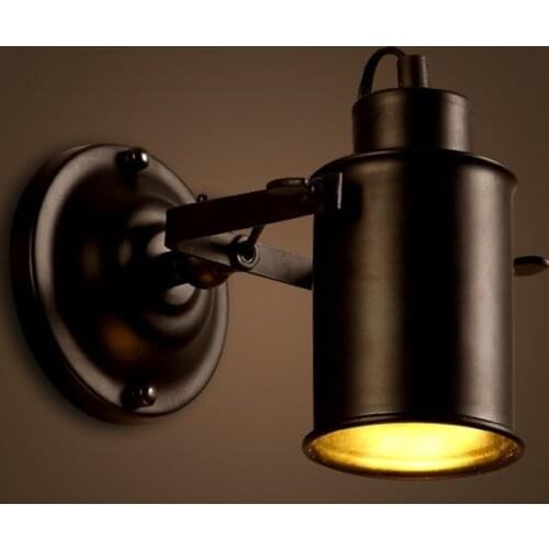 Retro Adjustable Industrial Metal Wall Lamp Vintage Loft American country led wall light Attic Interior Bar Cafe Home Corridor
