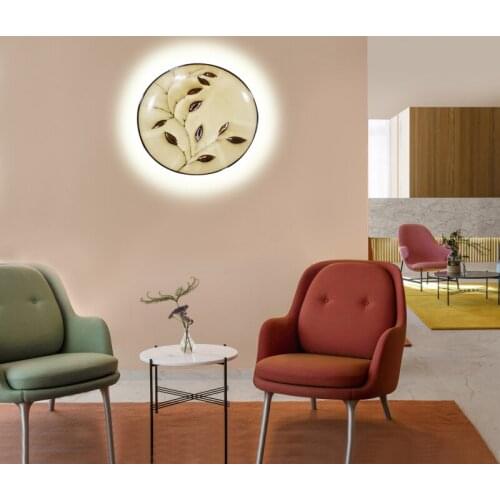 Modern LED ceramic bedroom living room ceiling lamp balcony dining room wall lamp hotel art modeling lamp