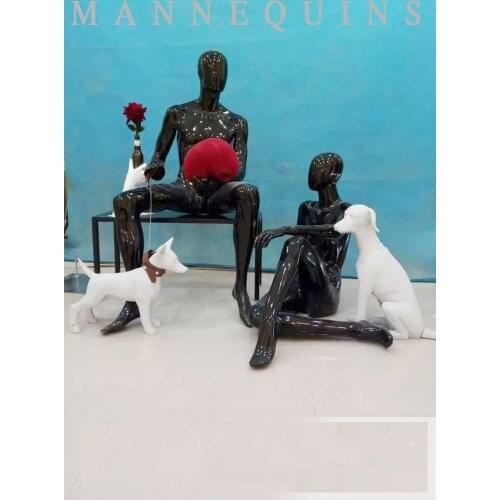 High Quality Fashion Male&Female Sitting Mannequin Sitting Model On Sale