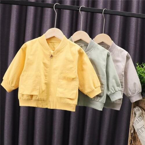 0-5 Year Spring Autumn Boy Girl Jackets 2021 New Fashion Active Kid Children Baby Toddler Boy Girl Coat Clothing