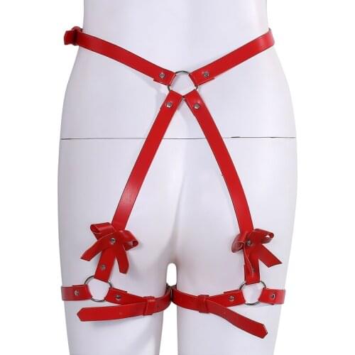 Harness For Women Garter Belt Lingerie Belts Stockings Body Buttocks Bondage Leather Leg Harness Belts Bdam Suspender Sexy