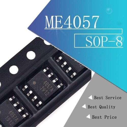 10pcs/lot ME4057 ME4057A SOP8 4.2V lithium-ion battery linear charger mobile IC New spot Quality Assurance