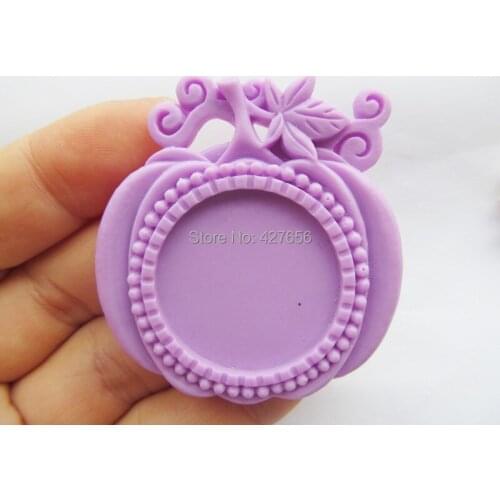 100pcs Pink/Hot Pink/Light Blue/Purple Flatback Resin Apple Charm Finding,Base Setting Tray Bezel,for 25mm Cabochon/Cameo