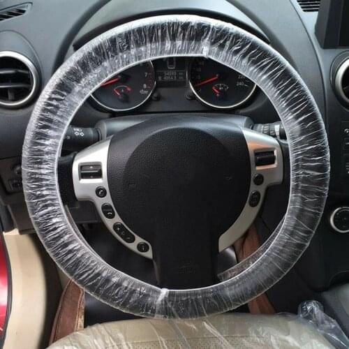 20 Pcs Elastic Disposable Trim Truck Car Steering Wheel Covers Films