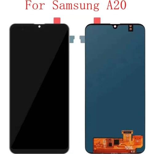 2019 Super oled For Samsung Galaxy A20 A205 A205F A205FD A205F/DS A205Y A205TR Lcd screen Display WIth Touch Glass Assembly