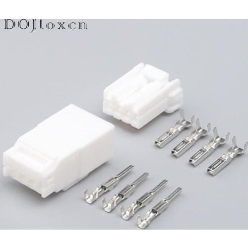 5 Sets 4 Pin Automobile Connector Cable Waterproof Plug Male Female Housing 174929-1/174922-1