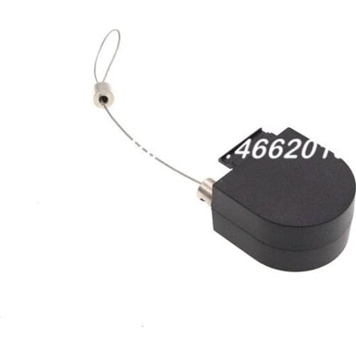 50 pcs Spring Loaded Retractable Steel Wire Cord Recoiler Wristlet Anti Theft Pull Box For ring , jewelry,Pendant