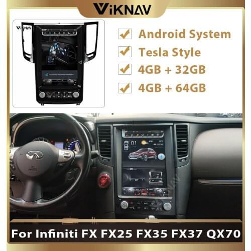12.1 inch Viknav car GPS radio for Infiniti FX FX25 FX35 FX37 QX70 multimedia player DVD player video auto stereo FM