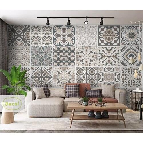 Bacal Custom European style wallpaper 3D Bedroom Wall Covering modern Vintage Pop Floral Wallpaper Mural Flower Wall Paper Decor