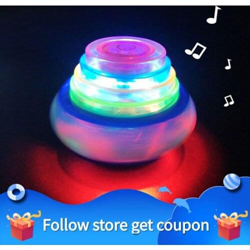 Beyblade Gyroscope Gyro Peg-Top Lighting Musical Interactive Toys For Kids Color Flash Spinner UFO Modeling Gifts For Children