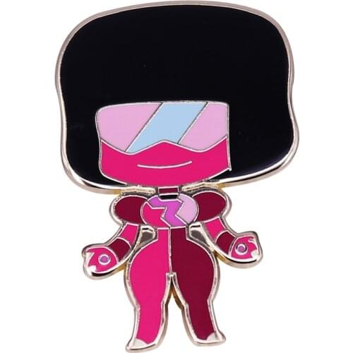 Steven Universe Garnet Lapel Pin I will fight for the place where I'm free! To live together and exist as me
