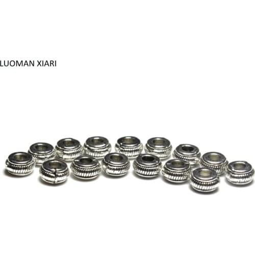 20/50 PCS Wholesale Top Quality Alloys Beads For Jewelry Making Wheels Spacer-bead DIY Bracelet Necklace Accessories Material