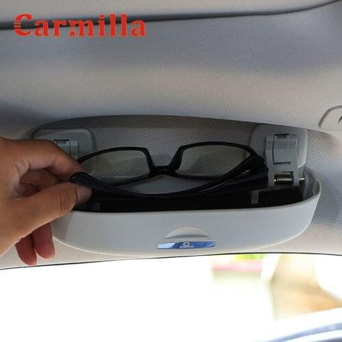 Carmilla 1 Set ABS Car Sunglasses Holder Glasses Box Case for Toyota Highlander Fortuner Innova Prado Sequoia Parts Accessories