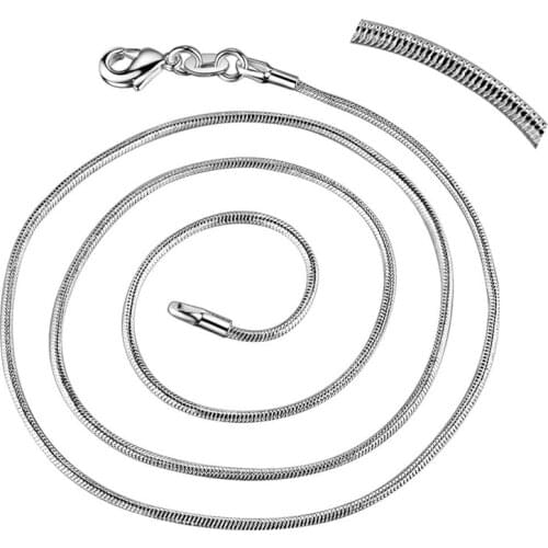 10pcs snake chain silver plated Fashion jewelry Necklace chain 16"-30" ZAP001