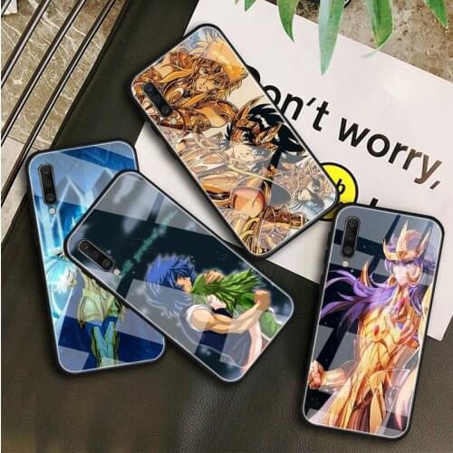 Saint Seiya Tempered Glass Case For Samsung Galaxy A10S A10E A20S A20E A30S A40 A50S A60 A70 A80 A90 A6 A7 A8 Shell