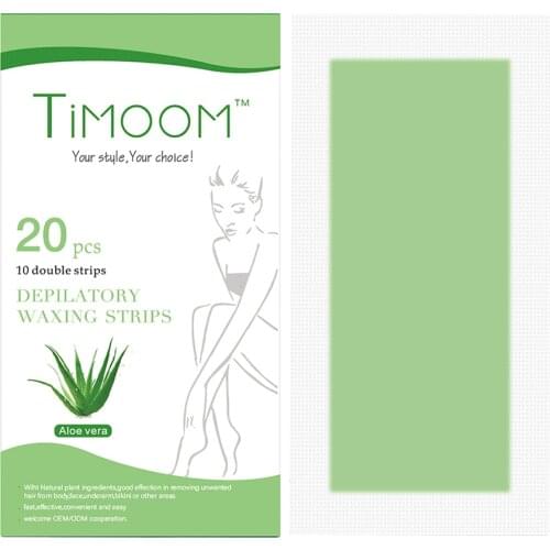 20x Paper Waxing Strips Hair Removal Depilatory Non Woven Epilator Cold Wax