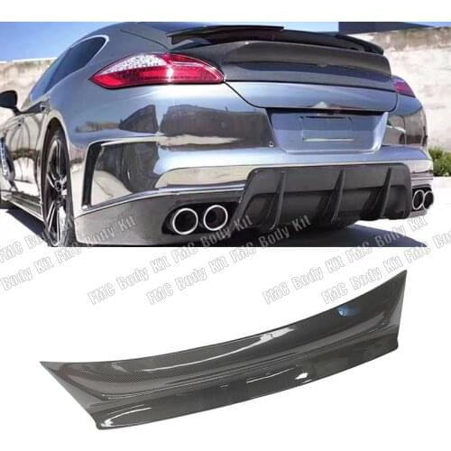 Carbon fiber FRP Rear Spoiler Boot Trunk Exterior Decoration Wings Spoiler For Porsche Panamera S 970.1 Spoiler 2009-2013