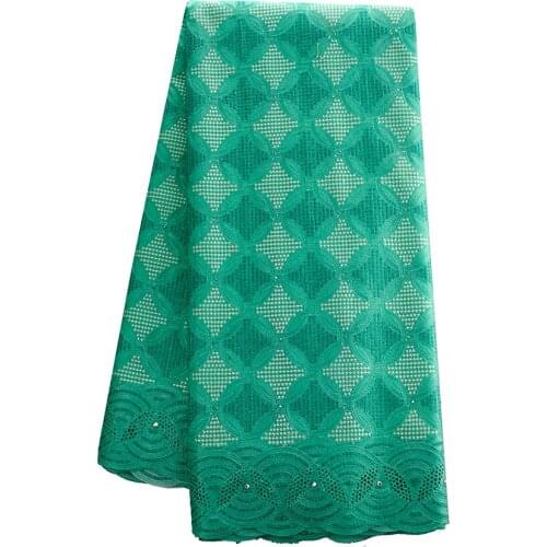 Hot selling african swiss voile lace high quality French net cloth Sequins best cotton stones african lace fabric women dress