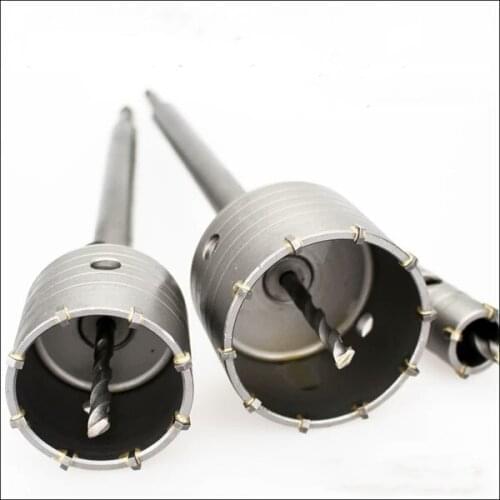 Shank Drill Bit 30-150mm Wall Hole Saw 110-530mm Rod For Concrete Cement Stone