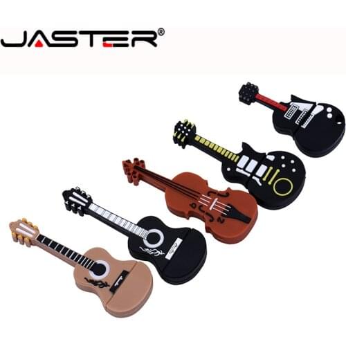 JASTER USB 2.0 Guitar Piano Violin Keyboard Note Cartoon Model pen drive 4GB 8gb 16gb 32gb 64gb USB Flash drive