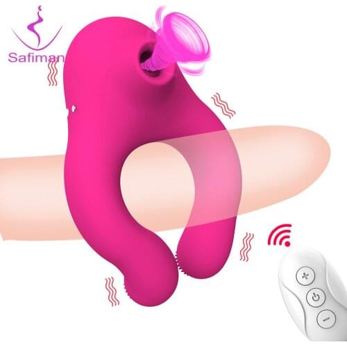 Penis Cock Ring Vibrator For Women Clit Sucker Clitoral Stimulator Sex Delay Ejaculation Dick Enlarger Ring Toys For Men Couples