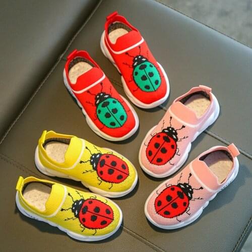 Girls Boys Shoes Mesh Breathable Shoes Children Coconut Shoes Net Shoes 2021 Cartoon Spring and Autumn Sports Shoes Size 21-32