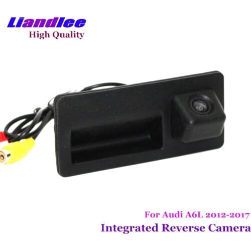 Liandlee For Audi A6 A6L 2012-2017 Car Rear View Backup Parking Camera Rearview Reverse Camera / Trunk Handle Integrated