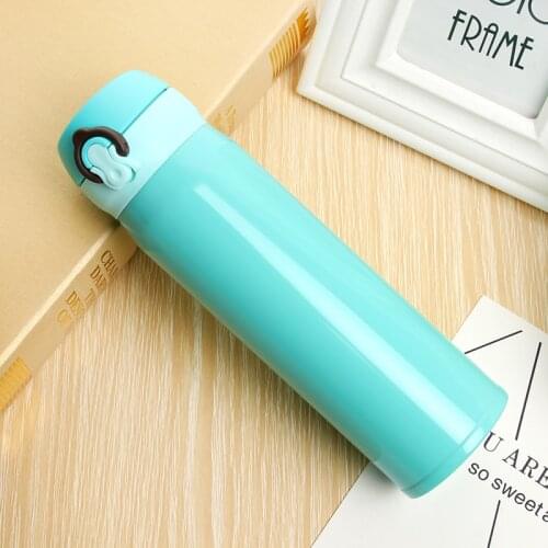 MEEOW Vacuum Flask Stainless Steel Water Bottle 500ml Insulated Water Bottle Sport Outdoor Travel Equipped Multiple Colors