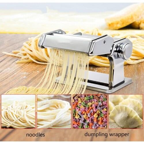Stainless Steel 2 Blades Multi-function Manual Noodle Machine Dumpling Skin Machine Split Type Noodle Hanger kitchen tool