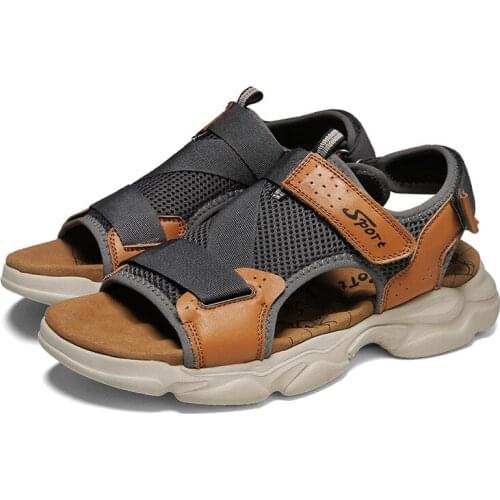 Men Sandals Summer Leisure Beach Holiday Sandals Men Shoes 2021 New Outdoor Male Retro Comfortable Casual Sandals Men Sneakers