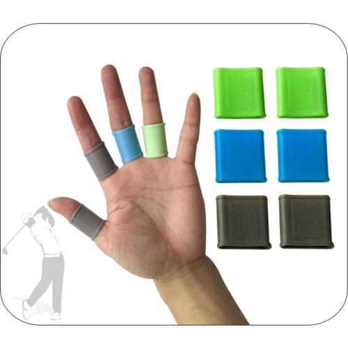 Soft Golf Finger Sleeves Protector Grip Silicone Gel Braces Cover Finger Cot Wrap Golfer Basketball Baseball Blowing Gym Sports