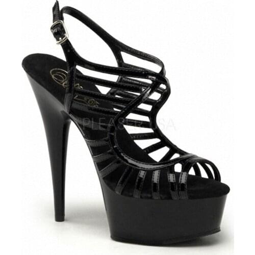 The latest sexy black, PU material 15cm high heels, high platform pole dance/performance/star/wedding and dancing shoes