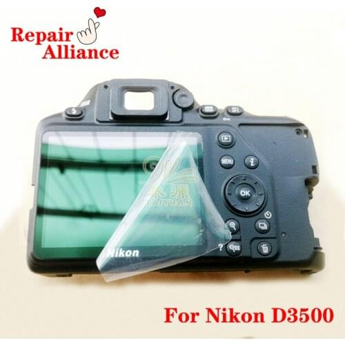 98%New Original Back Cover with LCD Display Screen Menu Button Key board Flex Cable Repair Part For Nikon D3500 SLR