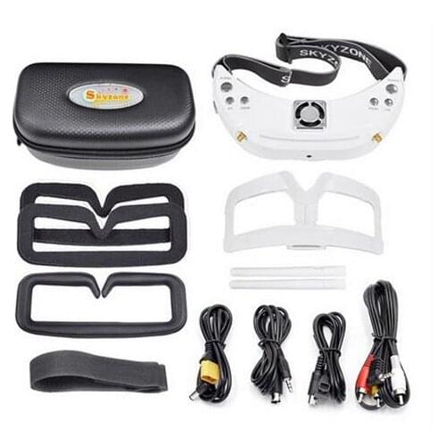 New product!2018 Skyzone SKY03 3D 800X600 5.8G 48CH FPV Goggles with Head Tracking Standard Dual Antennas Fan Support HDMI DVR