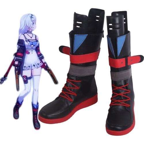 Honkai Impact 3rd Kallen Kaslana Sin Hunter Cosplay Boots Shoes Custom Made Any Size