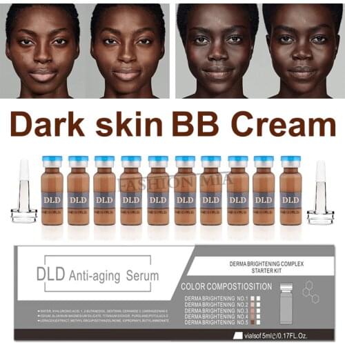 5ml Dark Skin BB Cream Glow Starter Kit MesoWhite CC Cream Serum For Brightening Whitening Anti-Aging Add Foundation Niacinamide